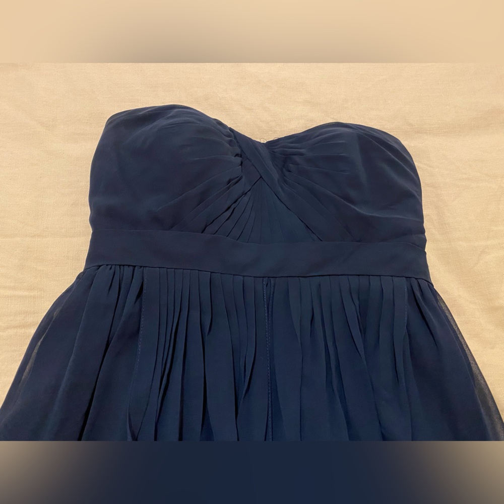 Jenny Yoo Navy-Strapless Mini Dress - Picture 3 of 7